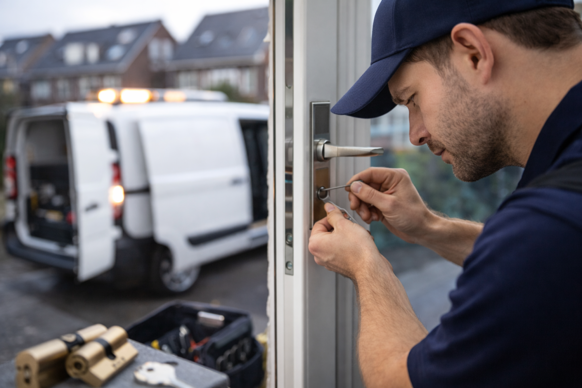 Locksmith Amsterdam opent voordeur schadevrij bij spoed