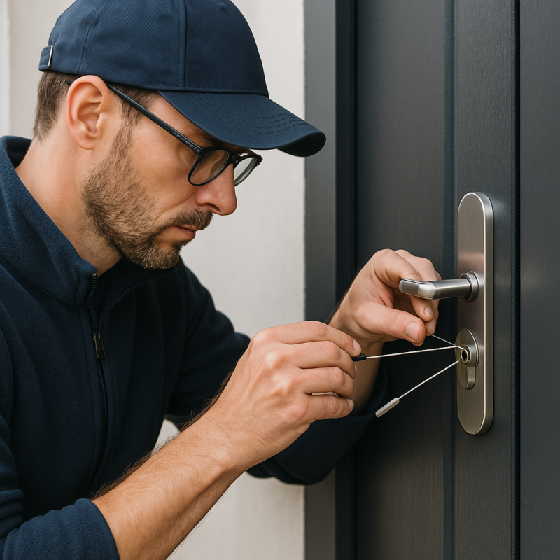 Slotenmaker Amsterdam opent deur met professioneel gereedschap