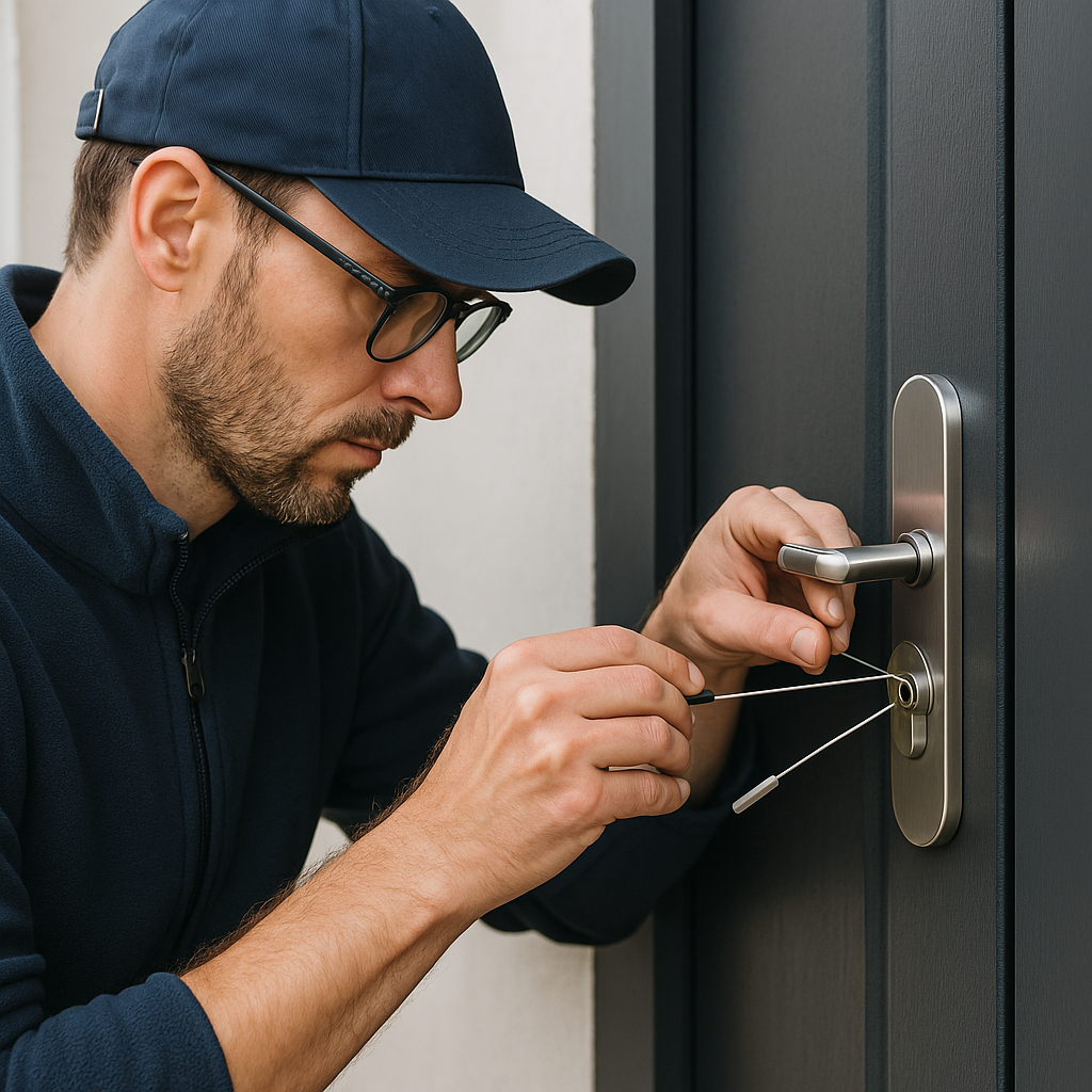 Slotenmaker Amsterdam opent deur met professioneel gereedschap